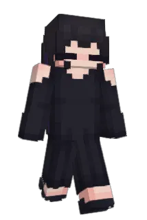 sleebing Minecraft avatar full body