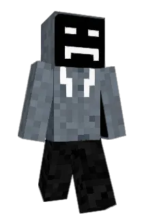 stagered Minecraft avatar full body