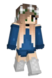 stjumping Minecraft avatar full body