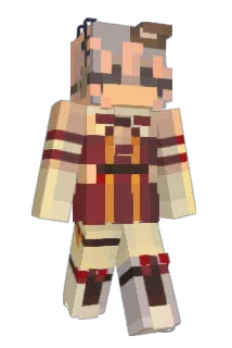 strcssed Minecraft avatar full body