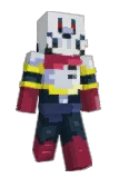 stripe3 Minecraft avatar full body