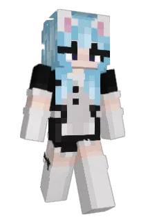 thatbluehaired Minecraft avatar full body