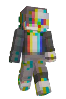 travestied Minecraft avatar full body