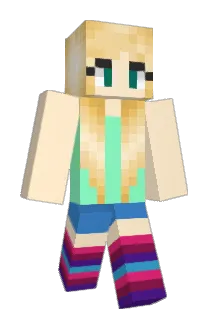 trixynixy Minecraft avatar full body