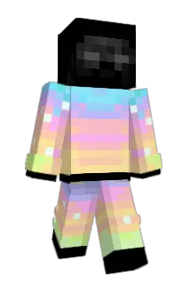 umgefallener Minecraft avatar full body