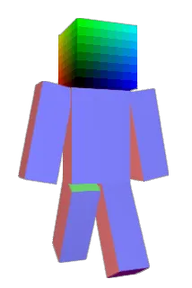uvmapped Minecraft avatar full body