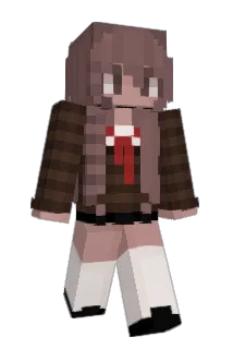 vailing Minecraft avatar full body