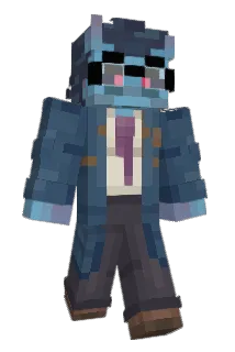 verticaldown Minecraft avatar full body