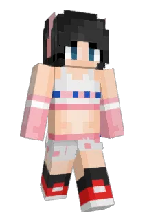 voluptous Minecraft avatar full body