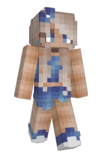 warriorgir Minecraft avatar full body