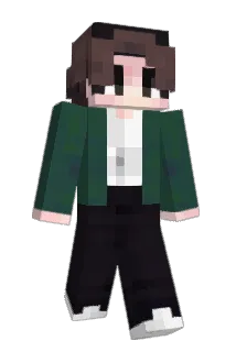webswinging Minecraft avatar full body