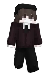 wihte Minecraft avatar full body