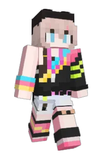 wireed Minecraft avatar full body