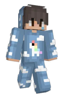 wolkiges Minecraft avatar full body