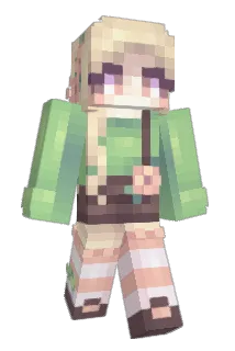 wysterious Minecraft avatar full body