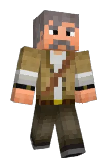 xAmerican Minecraft avatar full body