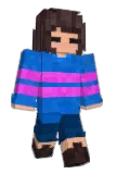 xFrisk Minecraft avatar full body
