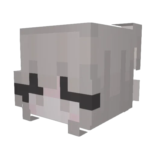 0008177 Minecraft avatar head, 3D render