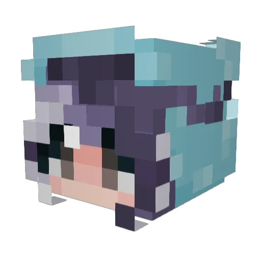000idk000 Minecraft avatar head, 3D render