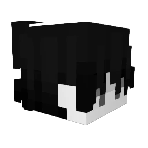 000sxty Minecraft avatar head, 3D render