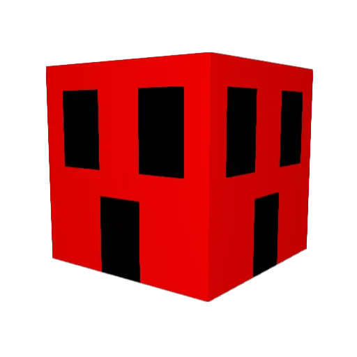 0010101110 Minecraft avatar head, 3D render
