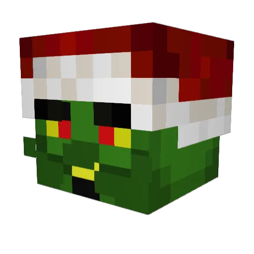 0010110 Minecraft avatar head, 3D render