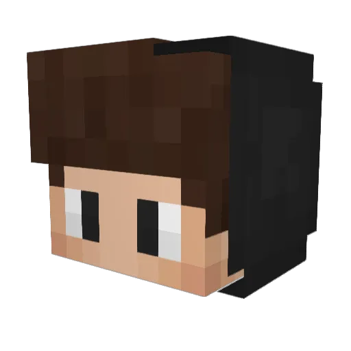 001Julian Minecraft avatar head, 3D render