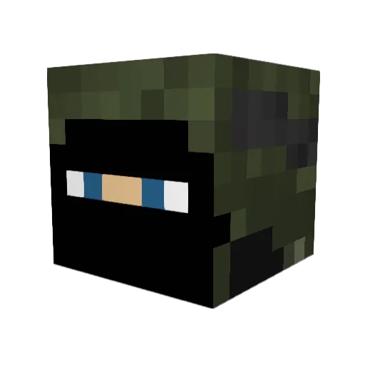 001ramzes Minecraft avatar head, 3D render