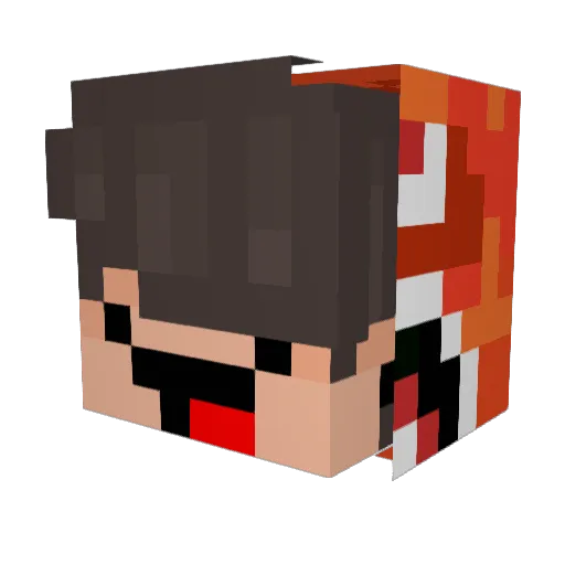 002Julian Minecraft avatar head, 3D render