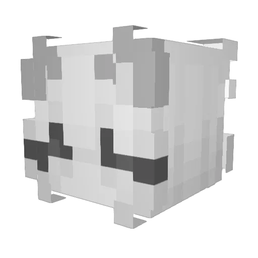 004ms Minecraft avatar head, 3D render