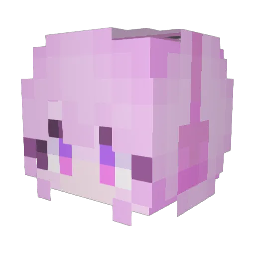 006__0123 Minecraft avatar head, 3D render