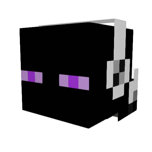 007NB Minecraft avatar head, 3D render