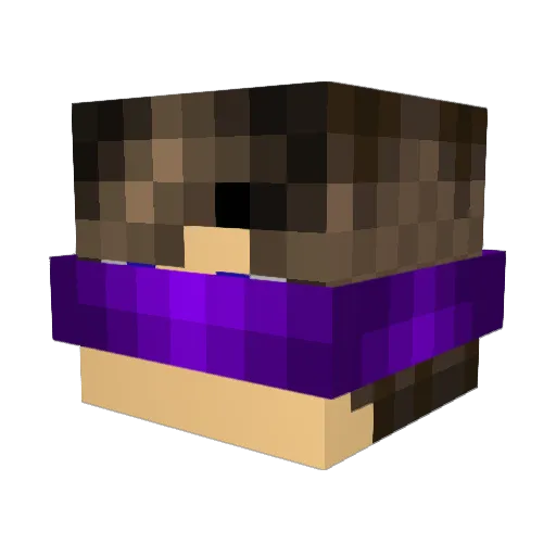 007lof_9 Minecraft avatar head, 3D render
