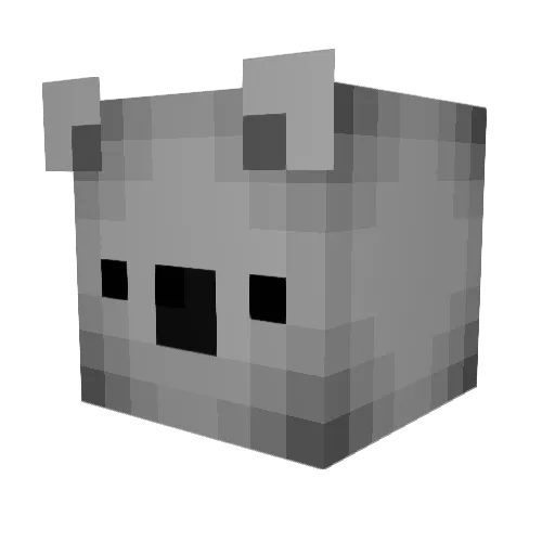 007vinnie Minecraft avatar head, 3D render