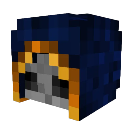 008_Ozriel Minecraft avatar head, 3D render