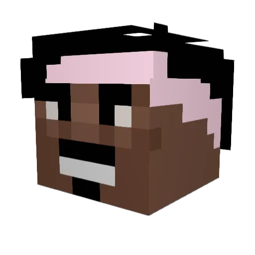 00AMBATRON00 Minecraft avatar head, 3D render