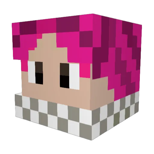 00Boomy Minecraft avatar head, 3D render