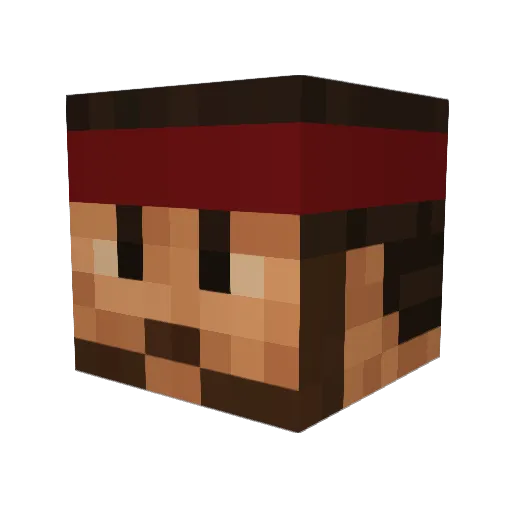 00BuckShot88 Minecraft avatar head, 3D render