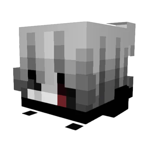 00Hasty Minecraft avatar head, 3D render