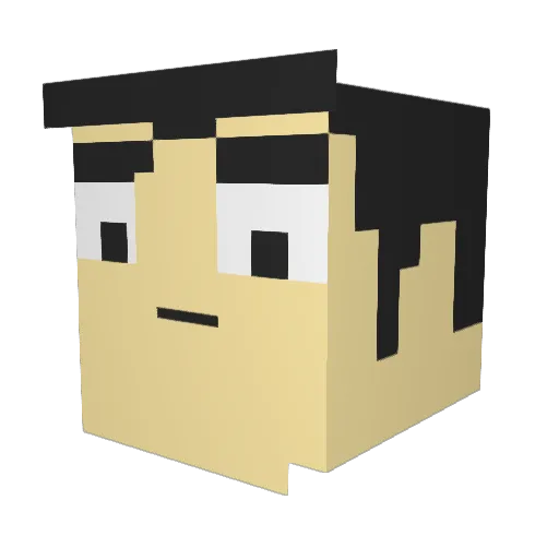 00IIIIIIIIIIII00 Minecraft avatar head, 3D render