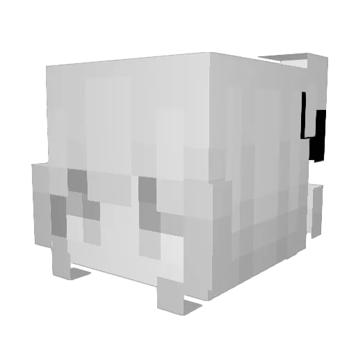 00KD Minecraft avatar head, 3D render