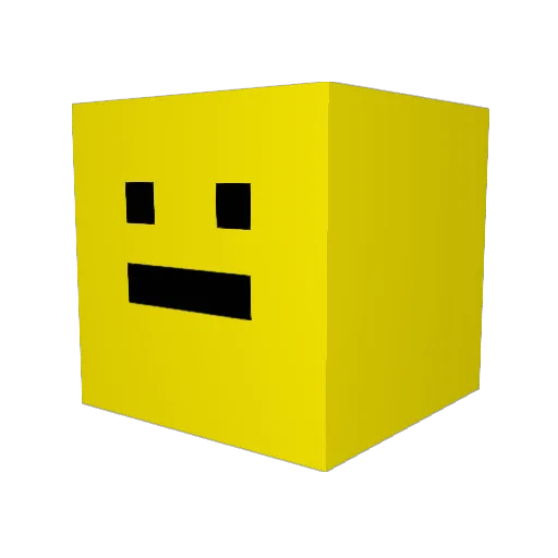 00LJ00 Minecraft avatar head, 3D render