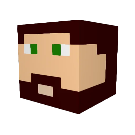 00MOUSE Minecraft avatar head, 3D render