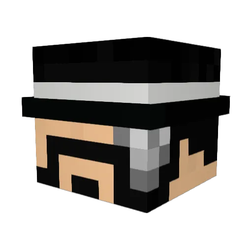 00MR Minecraft avatar head, 3D render
