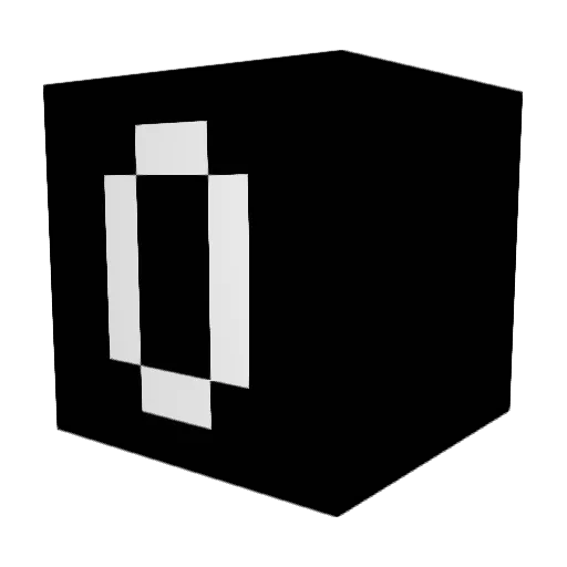 00P2 Minecraft avatar head, 3D render