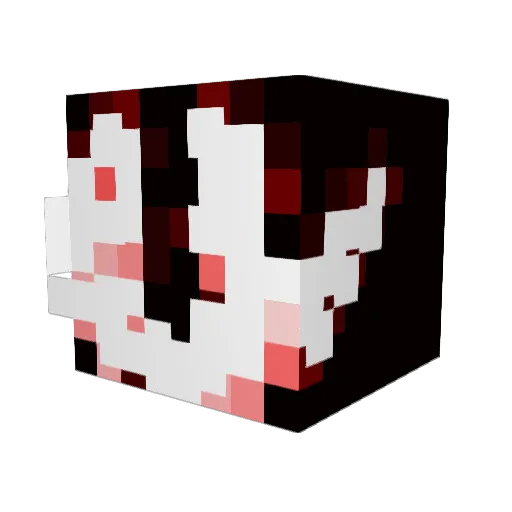 00Petch00 Minecraft avatar head, 3D render