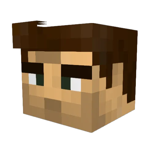 00Ringo Minecraft avatar head, 3D render