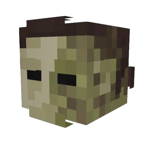 00Suei Minecraft avatar head, 3D render