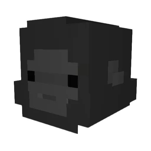 00Wabba00 Minecraft avatar head, 3D render