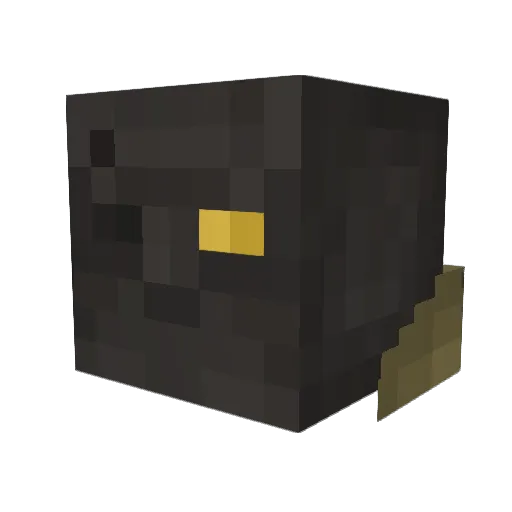 00_Axolotl Minecraft avatar head, 3D render